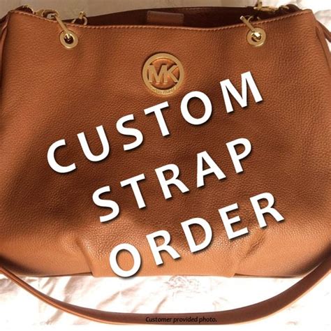 leather replacement purse straps for michael kors bags|Michael Kors signature tote strap.